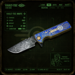 Chaves TAK Flipper Integral 2.75" M390 Knife Fallout Vault-Tec Theme 2