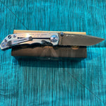 Spartan Blades Harsey Folder - Shield Engraved Damascus Blade - Special Edition