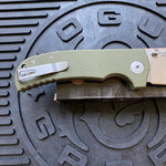 Spartan SFBL8GR Astor Linerlock Folding Knife with Green Handle