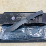 Spartan Blades Machai Black 6.625" Blade Black Micarta Handles Pro-Grade Knife SBSL002BKBK