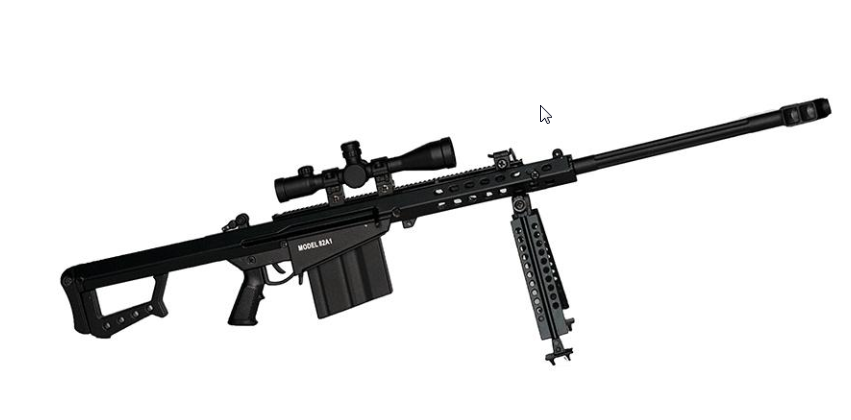 Goatguns Mini .50 Cal BLACK - Die Cast Model Toy