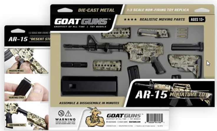 Goatguns Mini AR15 Camoflauge - Die Cast Model Toy
