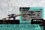 Goatguns Mini SVD Snayperskaya Vinyovka Dragunov - Die Cast Model Toy