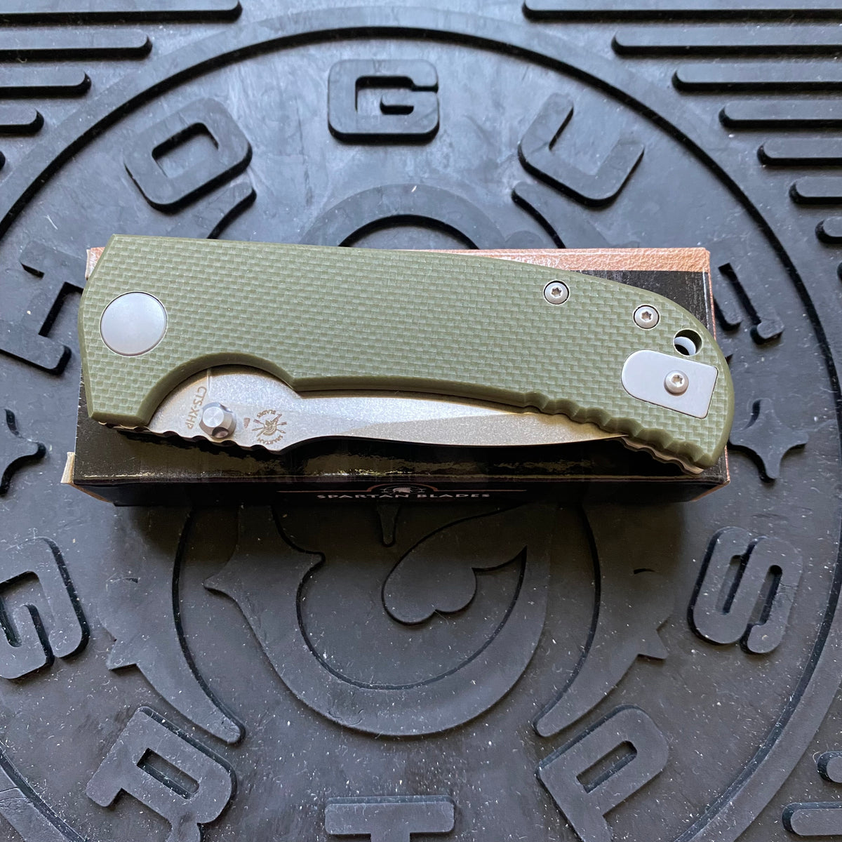 Spartan SFBL8GR Astor Linerlock Folding Knife with Green Handle