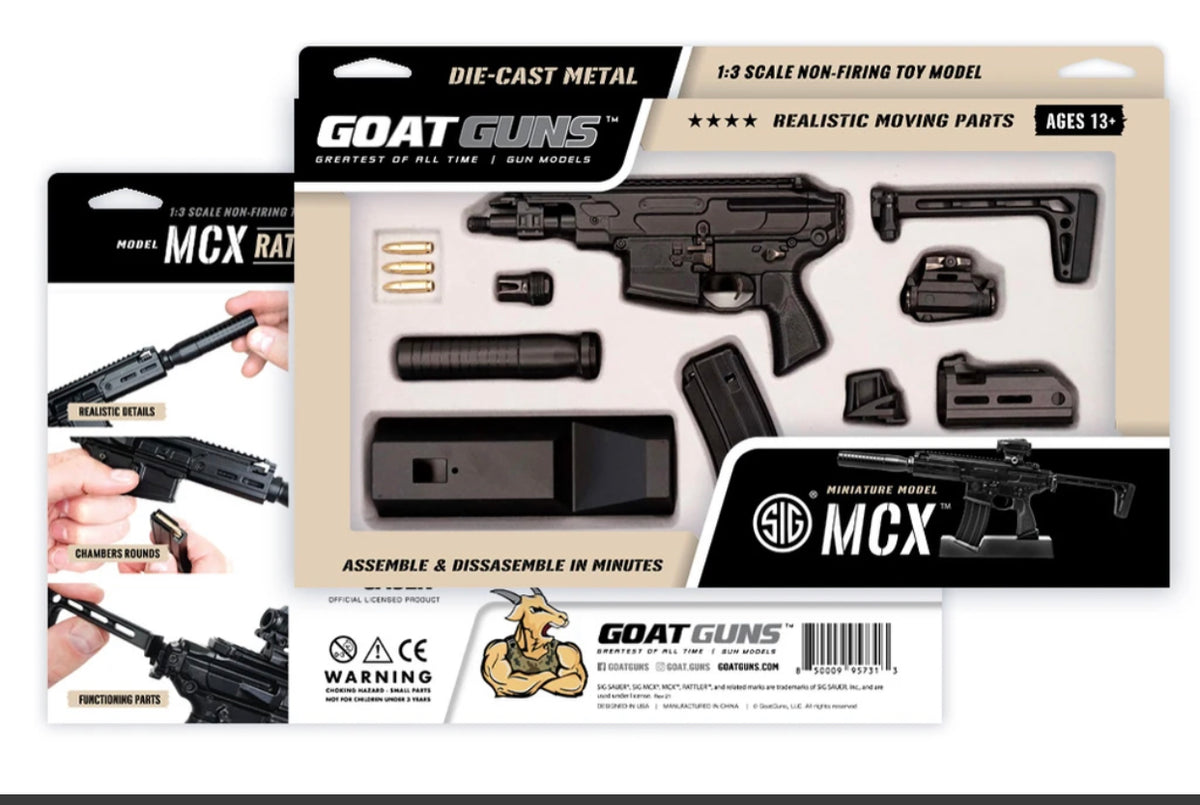 Goatguns Mini SIG MCX® - Black  - Die Cast Model Toy