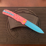 Boker XXL Kalashnikov Exclusive Dessert Warrior 4.75" Blue Blade Donut Automatic Knife