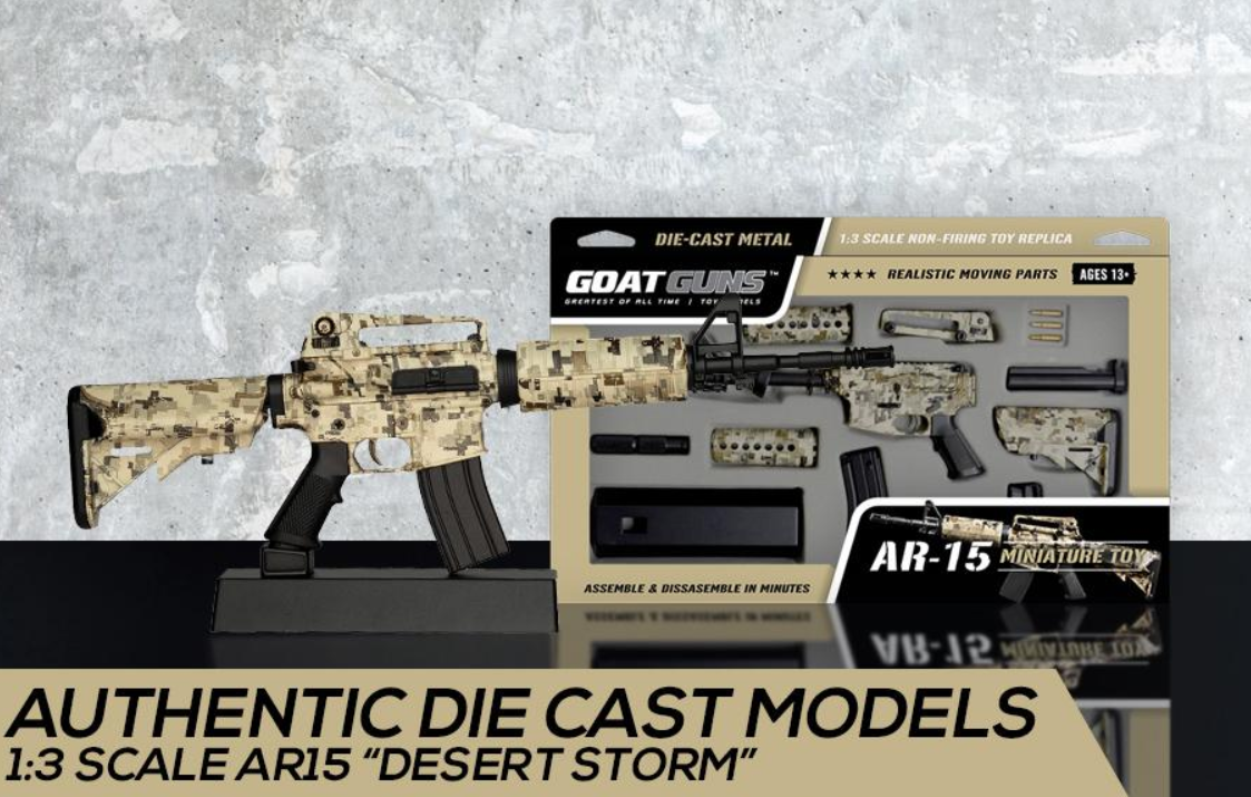 Goatguns Mini AR15 Camoflauge - Die Cast Model Toy
