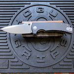 Spartan Blades Astor Folding Knife SFBL8CF, 3.6" CTS-XHP Stonewashed Plain Blade, Black Carbon Fiber G-10 Handle