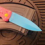 Boker Dessert Warrior Kalashnikov Dagger Automatic Knife 3.25" Blue Donut