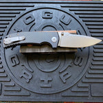 Spartan Blades Astor Folding Knife SFBL8CF, 3.6" CTS-XHP Stonewashed Plain Blade, Black Carbon Fiber G-10 Handle