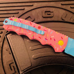 Boker Dessert Warrior Kalashnikov Dagger Automatic Knife 3.25" Blue Donut