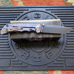 Spartan Blades SF5RFLUSH SHF Royal Flush Harsey Folding Knife 3.95" S45VN PVD Blade, Titanium Handles
