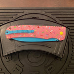 Boker XXL Kalashnikov Exclusive Dessert Warrior 4.75" Blue Blade Donut Automatic Knife