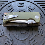 Spartan SFBL8GR Astor Linerlock Folding Knife with Green Handle