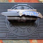Spartan Blades SF5RFLUSH SHF Royal Flush Harsey Folding Knife 3.95" S45VN PVD Blade, Titanium Handles