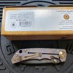 Spartan Blades SF5RFLUSH SHF Royal Flush Harsey Folding Knife 3.95" S45VN PVD Blade, Titanium Handles