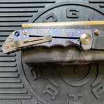 Spartan Blades SF5RFLUSH SHF Royal Flush Harsey Folding Knife 3.95" S45VN PVD Blade, Titanium Handles