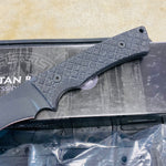 Spartan Blades Machai Black 6.625" Blade Black Micarta Handles Pro-Grade Knife SBSL002BKBK