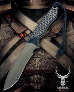 Spartan Blades Ronin Shinto Black 5.6" Blade Black CE Canvas Micarta Handles Knife with Black Nylon Sheath SB47BKBKNLBK